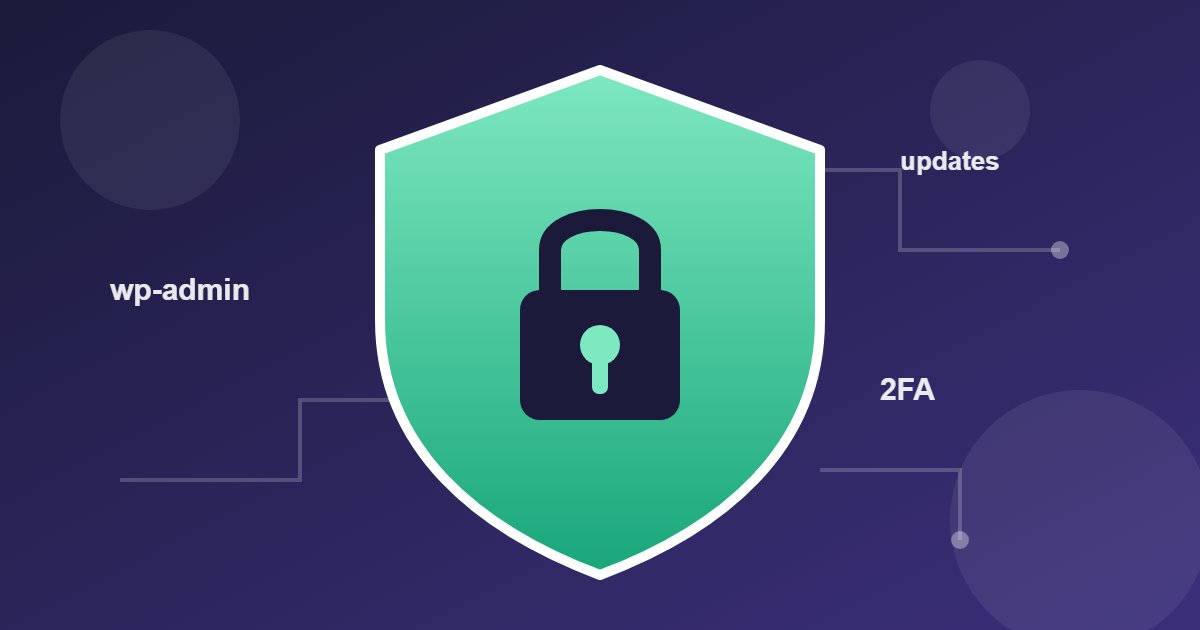 Illustration of a green shield with a padlock protecting a website